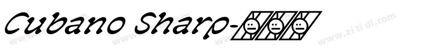 Cubano Sharp字体转换